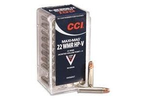 CCI Maxi-Mag .22 WMR Ammunition 50 Rounds JHP 30 Grains 2,200 Feet Per Second