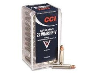 CCI Maxi-Mag .22 WMR Ammunition 50 Rounds JHP 30 Grains 2,200 Feet Per Second
