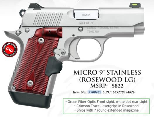 Kimber Micro 9 Stainless (Rosewood laser grip) (3700482)