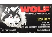 Wolf, .223 Remington, 55 Grain, FMJ