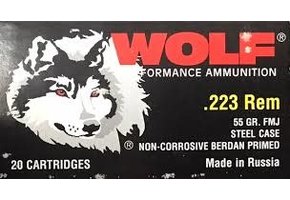 Wolf, .223 Remington, 55 Grain, FMJ