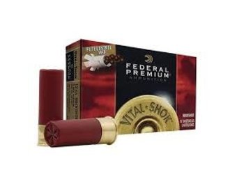 Federal Vital-Shok 12 Gauge Ammunition 5 Rounds 3" 00 Buck Copper Plated 12 Pellets 1325fps