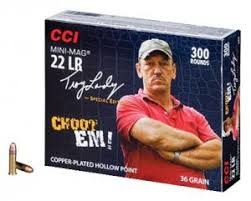 CCI Mini-Mag .22LR 36GR Copper-Plated HP 300Rds