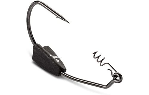 Heavy Duty Weighted Swimbait Hook 1/4 Black Nickel #6/0