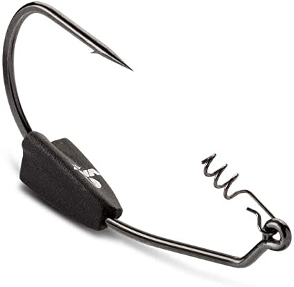 Heavy Duty Weighted Swimbait Hook 1/4 Black Nickel #6/0