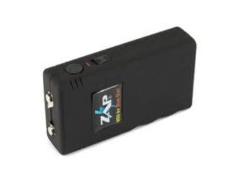 ZAP 950000 Volt Stun Gun 3 CR123A Batteries Polymer Black