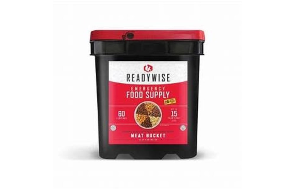 60 Serving plus 20 Bonus Rice Servings Freeze Dried Meat Bucket