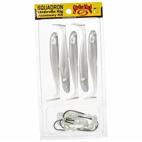 Squadron Umbrella Rig Accessory Kit / Pearl 1/8oz heads