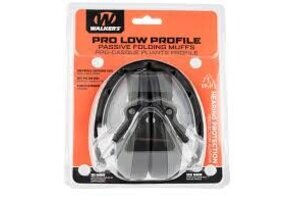 Walkers Pro Low Profile Folding Muff Passive Over Ear Hearing Protection Gra