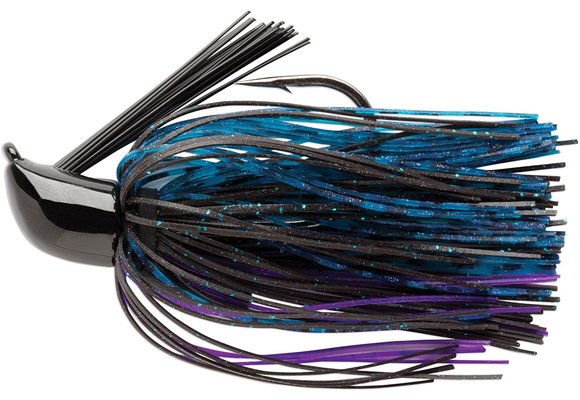 Terminator 1/4oz Pro's Jig - Black  Blue Purple