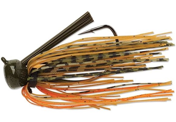 Terminator Football Jig 1/2oz - Green Pumpkin Orange
