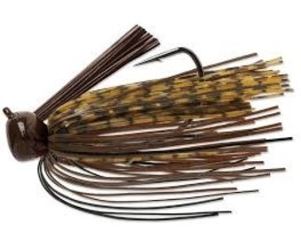 Terminator Football Jig 1oz - Pumpkin Brown Black