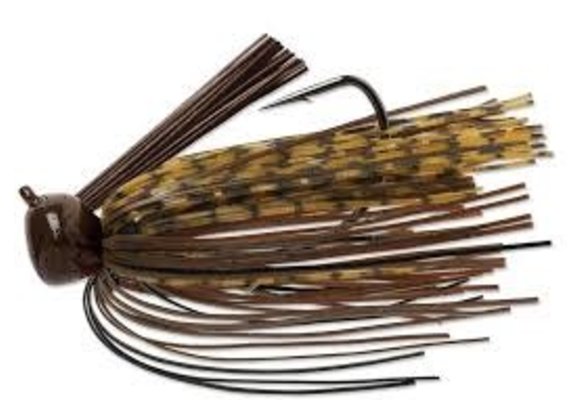 Terminator Football Jig 1oz - Pumpkin Brown Black