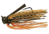 Terminator Football Jig 1oz - Green Pumpkin Orange