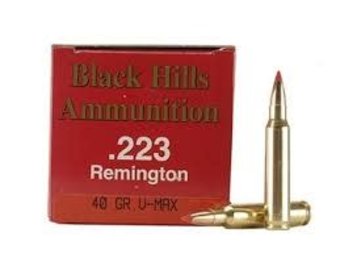 Black Hills Ammo 223 Remington 40 Grain Hornady V-MAX