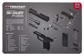 TekMat Sig Sauer P365 Gun Cleaning Mat Neoprene ..