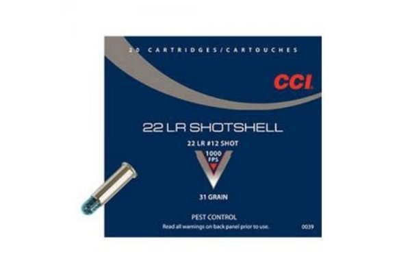 CCI Shotshell .22LR 31GR #12 Shot 20Rds ...