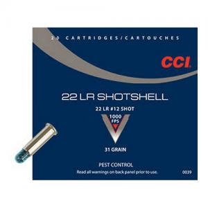 CCI Shotshell .22LR 31GR #12 Shot 20Rds ...