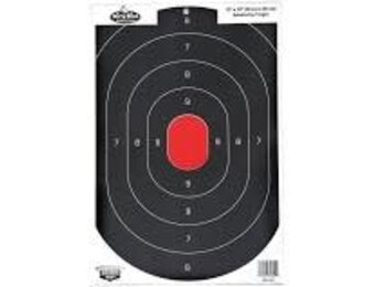 SHOOT•N•C® 12" X 18" OVAL SILHOUETTE TARGET - 5 TARGETS