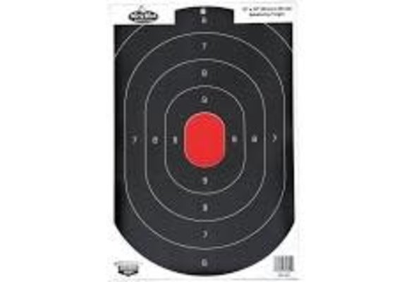 SHOOT•N•C® 12" X 18" OVAL SILHOUETTE TARGET - 5 TARGETS
