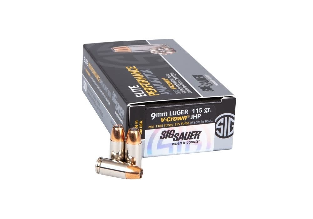 Sig Sauer 9mm Luger 115GR 20 Rounds (E9MMA1-20)