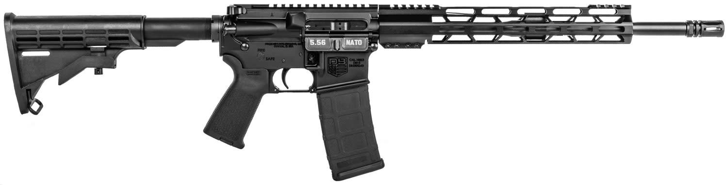 Diamondback DB15SSB DB15 223 Rem,5.56x45mm NATO 16" 30+1 Black Hard Coat Anodized 6 Position Stock Black Magpul MOE Grip