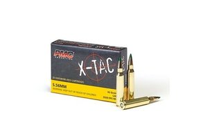 PMC X-Tac 5.56mm NATO 62gr LAP Green Tip Ammunition 20Rd Box