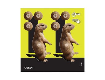 Allen 15264 EZ Aim Splash Non-Adhesive Paper 8" x 8" Prairie Dog 6 Per Pack