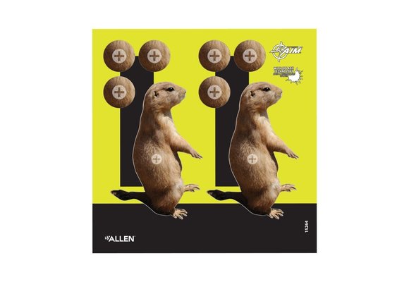 Allen 15264 EZ Aim Splash Non-Adhesive Paper 8" x 8" Prairie Dog 6 Per Pack