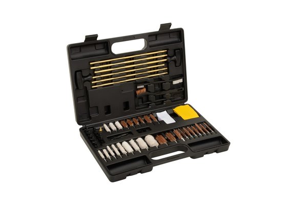 Krome Stronghold Universal Gun Cleaning Kit, Rifles, Shotguns, & Handguns, 60-Pieces, Black