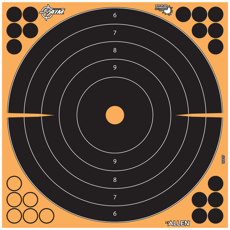 Allen EZ Aim Adhesive Bullseye 12" Targets 5 Sheets