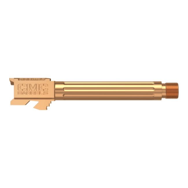 CMC Glock 19 Fluted Barrel Threaded DLC Bronze HxBN