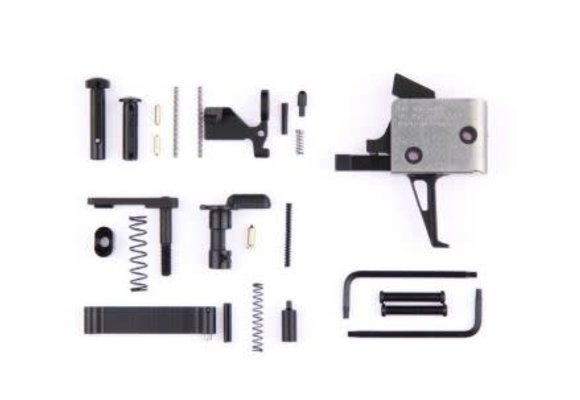 CMC AR15/AR10 Lower Receiver Kit - with Single Stage Trigger, Flat, 3 - 3½ lb