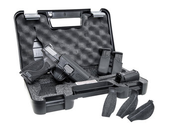 Smith & Wesson 11766 M&P M2.0 Carry & Range Kit 40 S&W 4.25" 15+1 Black Black Armornite Stainless Steel Slide Black Interchangeable Backstrap Grip