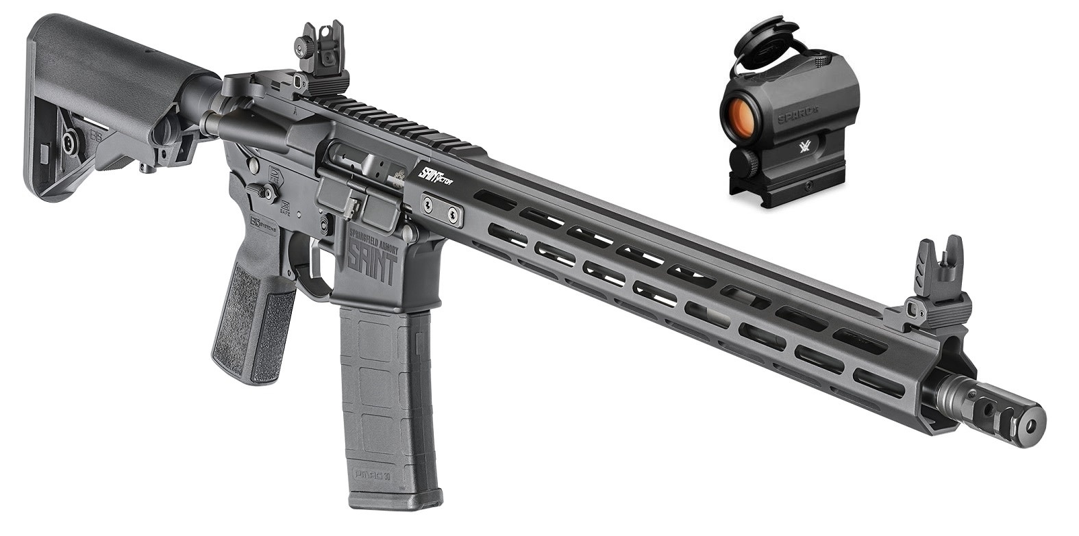 Springfield Armory Saint Victor 5.56 AR-15 w/B5 Stock & Vortex SPARC AR Red Dot