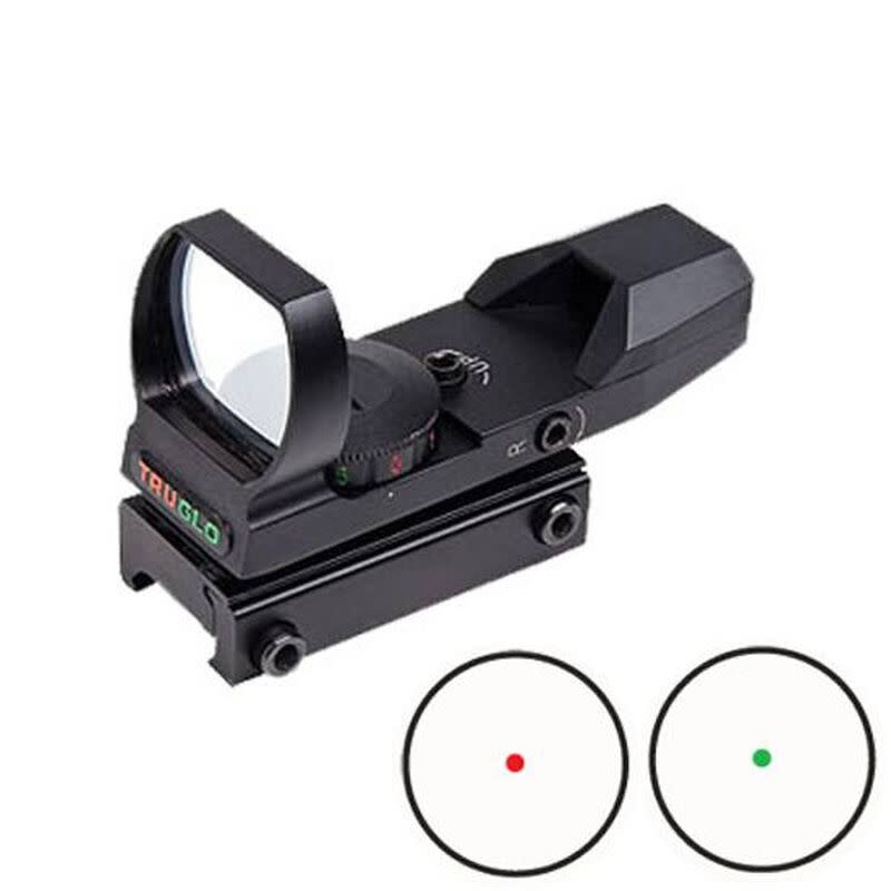 TRUGLO 24x34mm Dual Color Open Red Dot Sight Red ...