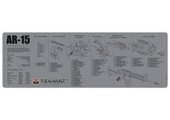 TekMat TEKMAT ARMORERS BENCH MAT 12"X36" AR-15 CUT AWAY BLACK 36-AR15-CA