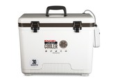 Engel 30 Quart Live Bait Drybox/Coolers with 2 Speed Aerator Pump and Net - White