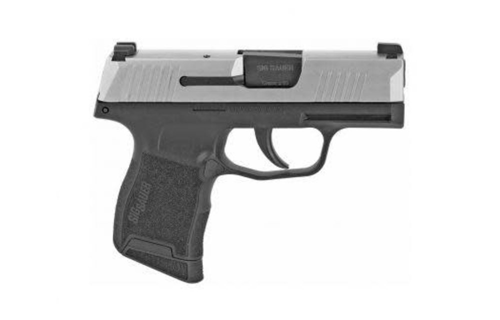 SIG Sauer P365 9mm Luger Semi Auto Pistol 3.1" Barrel 10 Rounds Night Sites Polymer Grip Frame Stainless/Black Finish