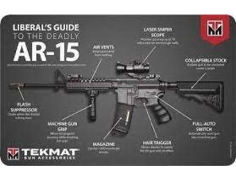 TekMat TEKMAT ARMORERS BENCH MAT 11"X17" AR-15 LIBERAL'S GUIDE R17AR15MEDIA