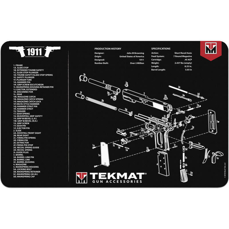 TekMat 1911 Gun Cleaning Mat Neoprene
