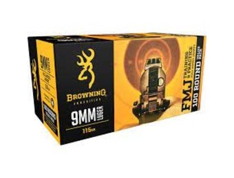 Browning 9mm Luger 115 Gr FMJ - 100 Round Value Pack ...