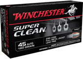 Winchester Ammo W45LF Super Clean 45 ACP 165 gr Lead Free Full Metal Jacket 50 Bx/10 Cs