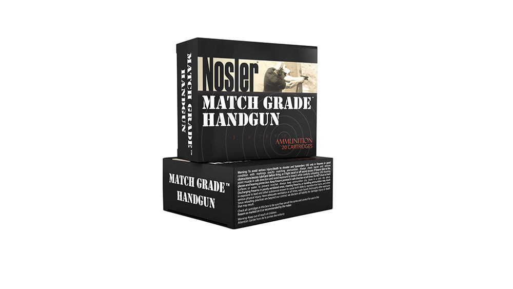 Nosler 51279 Match Grade 40 S&W 180 gr Jacketed Hollow Point (JHP) 20 Bx/ 20 Cs