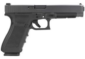 Glock PG4130103 G41 Gen4 45 ACP 5.31" 13+1 Black Steel Slide Black Interchangeable Backstrap Grip Fixed Sights