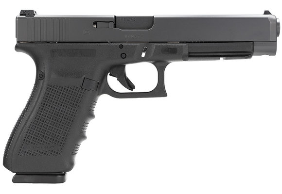 Glock PG4130103 G41 Gen4 45 ACP 5.31" 13+1 Black Steel Slide Black Interchangeable Backstrap Grip Fixed Sights