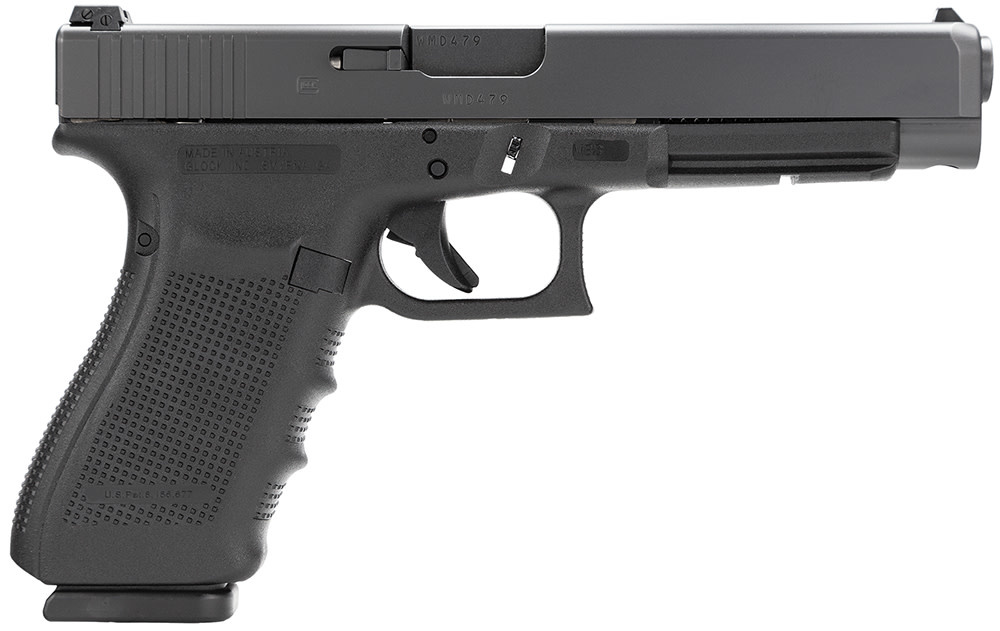 Glock PG4130103 G41 Gen4 45 ACP 5.31" 13+1 Black Steel Slide Black Interchangeable Backstrap Grip Fixed Sights
