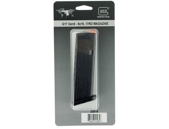 Glock 33814 OEM 9mm Luger Glock G17, G34 Gen5 17rd Black Detachable