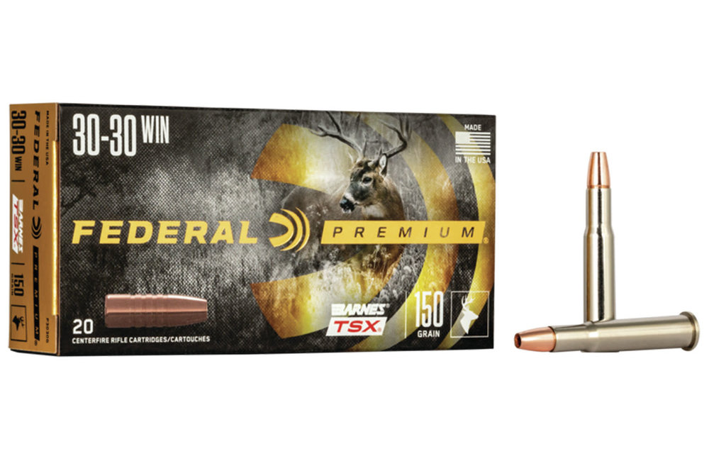 Federal P3030G Premium 30-30 Win 150 gr Barnes TSX Lead Free 20 Bx/ 10 Cs
