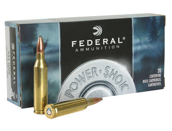 Federal 243B Power-Shok 243 Win 100 gr Jacketed Soft Point (JSP) 20 Bx/ 10 Cs